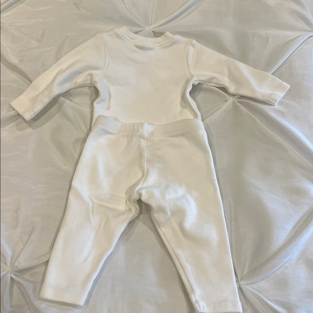 White Oh Baby Set with Blue Star size 0/3 month - Picture 4 of 5